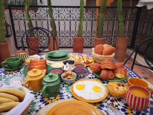 Επιλογές πρωινού για τους επισκέπτες του Riad azra Marrakech