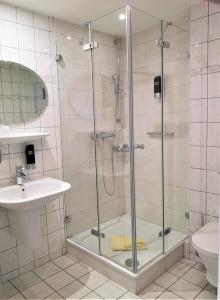 Koupelna v ubytování Hotel Villa Meeresgruss