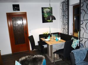 Posezení v ubytování Ferienwohnung Mondfänger
