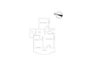 Půdorys ubytování Ferienwohnung Mondfänger