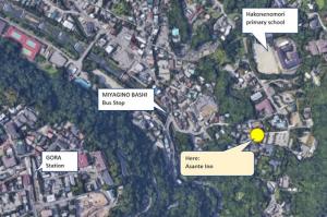 Vista aerea di Onsen & Garden -Asante Inn-