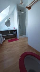 Koupelna v ubytování Gîte Cocantin + 7 fotografií