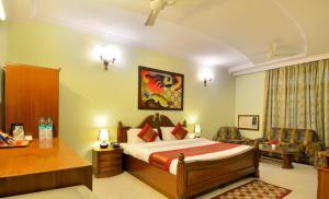 Postel nebo postele na pokoji v ubytování Hotel Pablas International, New Delhi, Near Metro