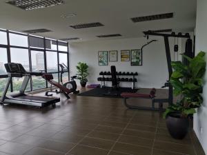 Fitnesscenter och/eller fitnessfaciliteter på Suite Dream@Icon Residence