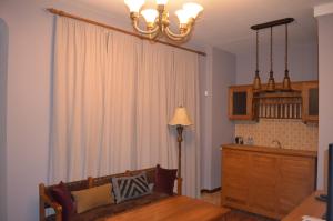 Χώρος καθιστικού στο Hotel Brigitte