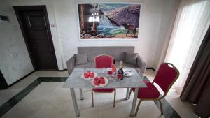 Χώρος καθιστικού στο Hotel Progress