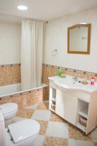 Koupelna v ubytování Fantástico chalet con piscina en Avenida del Brillante