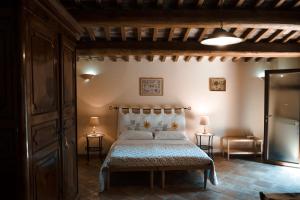 Katil atau katil-katil dalam bilik di Podere Sette Piagge