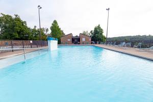 a large swimming pool with blue water at Rough River Dam State Resort Park in Fentress McMahan