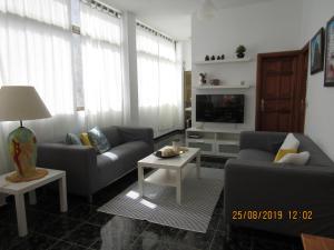 A seating area at CASA EN LA PLAYA DE VALLEHERMOSO, ISLA DE LA GOMERA