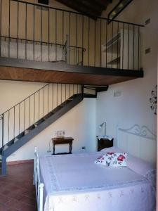 Llit o llits en una habitació de Panorama di Siena