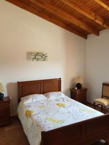 Cama o camas de una habitación en Montes Galegos