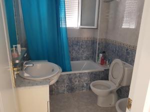 Koupelna v ubytování Casa Horadada