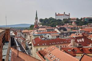 A general view of Pozsony or a view of the city taken from Az apartmant