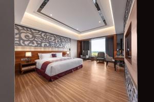Katil atau katil-katil dalam bilik di Chuang-tang Spring Spa Hotel
