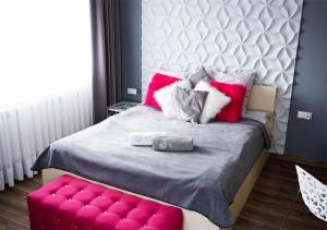 Łóżko lub łóżka w pokoju w obiekcie Olczański Dom
