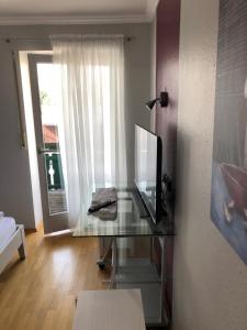 TV a/nebo společenská místnost v ubytování Hotel Pflieger