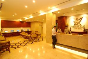 Lobby o reception area sa Sabaidee@Lao Hotel Vientiane