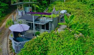 Zahrada ubytování Earthship Daintree
