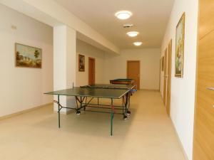 a room with a ping pong table in it at Villa Petko in Vysoke Tatry - Dolny Smokovec