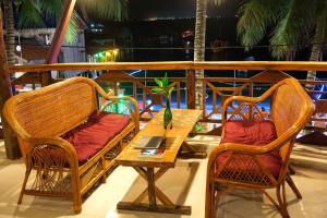 
A balcony or terrace at Green Ocean Koh Rong
