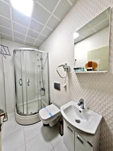 Koupelna v ubytování Nusretbey Hotel