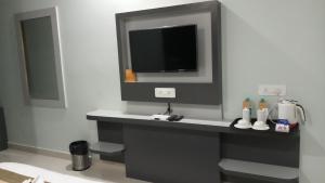 Koupelna v ubytování Hotel Saayein Residency