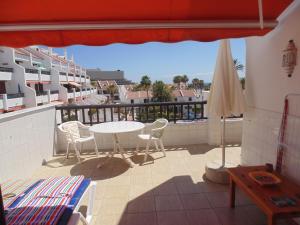 A balcony or terrace at Bellas Vistas Parque Santiago 2