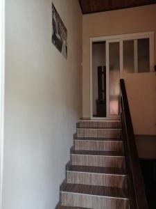a set of stairs leading up to a building at House Mihaela&nina in Seliste Dreznicko