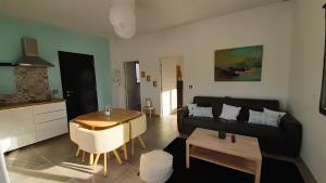 Ruang duduk di Villa Quatra aux portes d'Aix-en-Provence