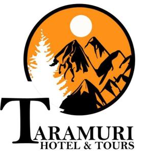 a logo for an airplane hotel and tours at TARAMURI HOTEL & TOURS in Creel