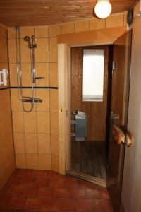 Koupelna v ubytování Hotel Chaplin