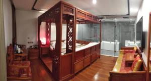 Koupelna v ubytování Qinfu Hotel Beijing Nanluogu Lane Houhai