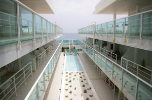 an empty building with a pool in the middle at ¡¡NAUTILUS HIGH QUALITY!! in Carboneras