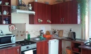 Kuchyňa alebo kuchynka v ubytovaní Homestay Stróżówka