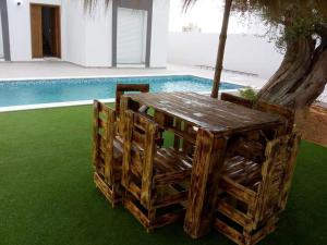 Gallery image of Villa de luxe avec piscine privée sans vis à vis à Djerba in Aghīr