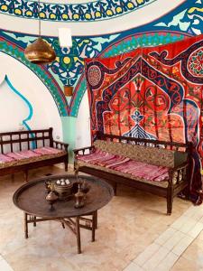 Posezení v ubytování Cleopatra Hotel Luxor