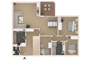 a diagram of a floor plan of a house at Großes (ca.230m²) freistehendes Einfamilienhaus in Kaltenkirchen