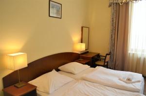 Ein Bett oder Betten in einem Zimmer der Unterkunft Hotel Petr