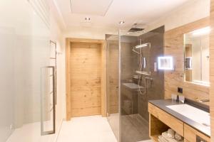Koupelna v ubytování Ferienhotel Sonnenhof