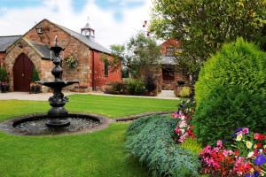 A garden outside The Mill Forge 