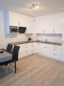 Kuchyňa alebo kuchynka v ubytovaní Apartamenty Bliżej Morza Kasprowicza