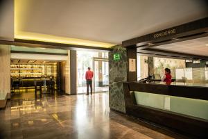 Lobbyn eller receptionsområdet på Hotel Marbella