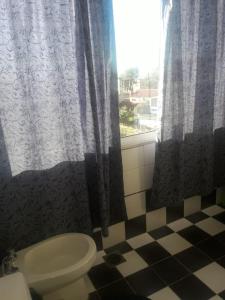 Koupelna v ubytování Río y Sol