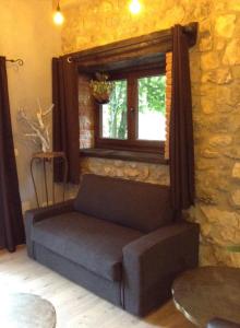 A seating area at La Cabaña de Bernardina