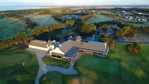 A bird's-eye view of 13th Beach Golf Lodges