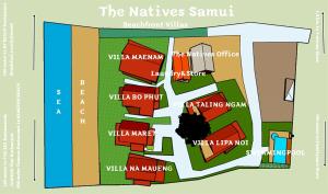 Půdorys ubytování The Natives Samui