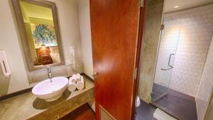 Koupelna v ubytování Cacha Hotel