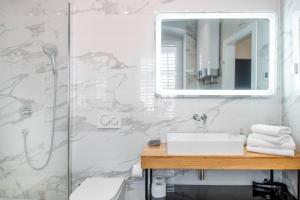 Koupelna v ubytování Luxury rooms Paula