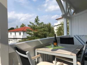 Ein Balkon oder eine Terrasse in der Unterkunft Villa Sanddorn